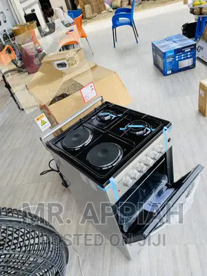 Original Volcano 50x50 2 Electric Burner + 2gas Burner,Gray