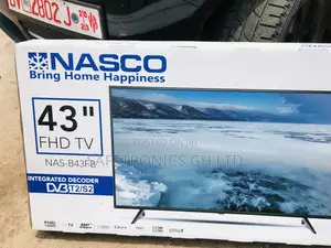 Digital Satellite 43 Inches Glossy LED Nasco FHD Tv