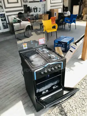 Sealed in Box Volcano 50x50 2 Electric + 2 Gas Burner,Black,
