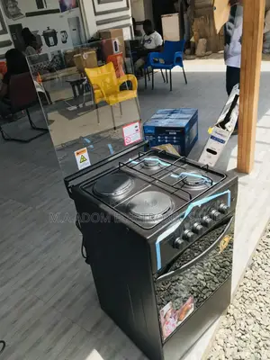 Unique Volcano 50x50 2 Gas Burner + 2 Electric Burner,Black.