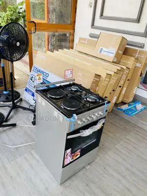 Fast Cooking Volcano 50x50 2 Electric + 2 Gas Burner,Gray