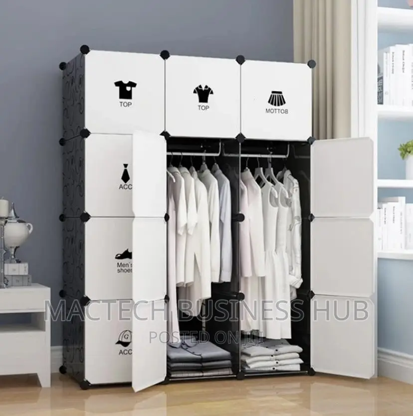 Plastic Wardrobe (12 Cubes)