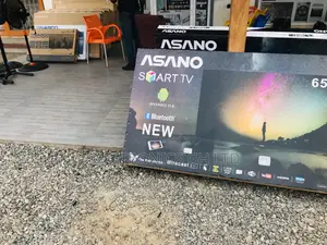 Black Electric 65 Inches Glossy LED UHD Smart Asano Tv 