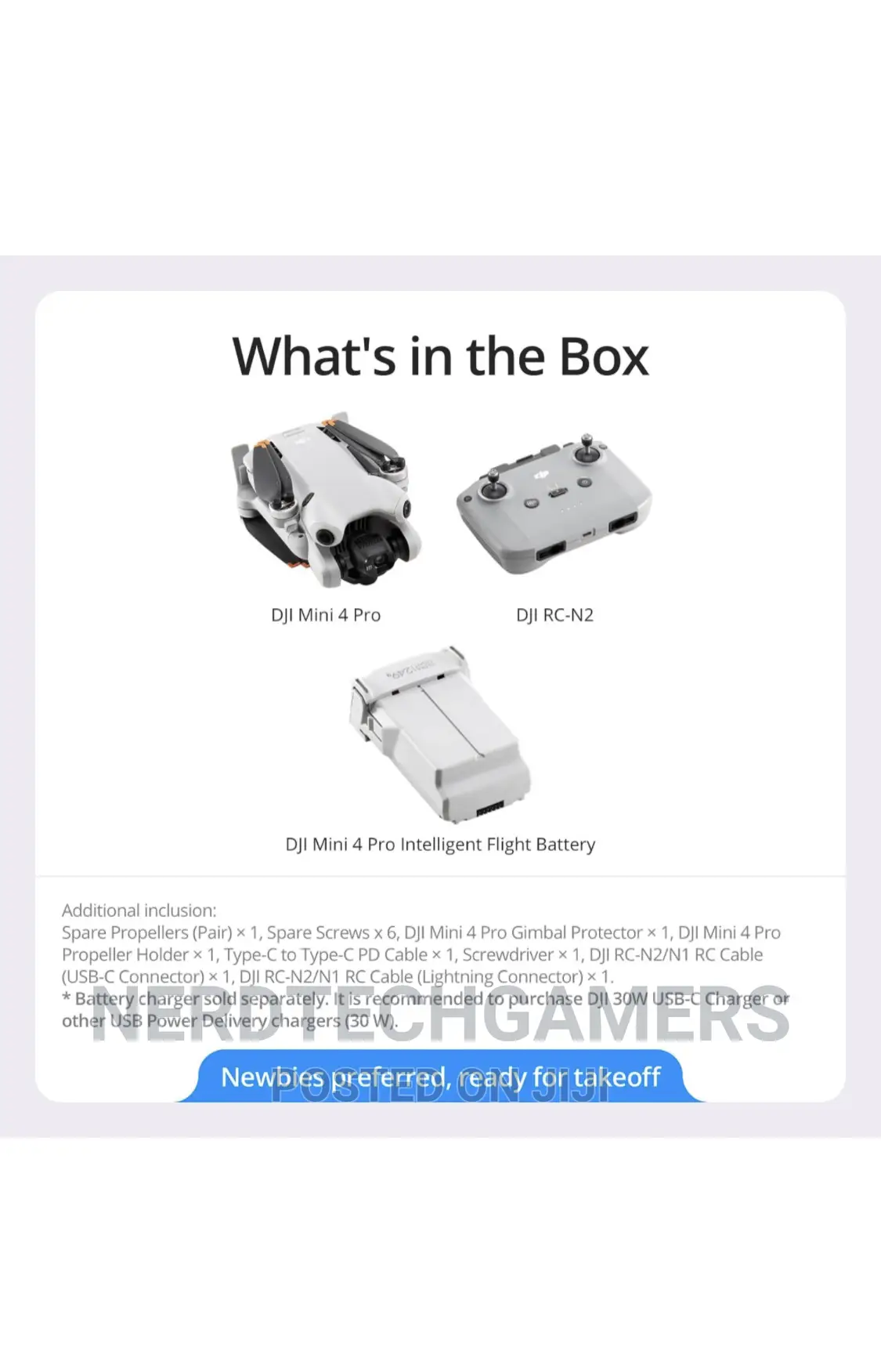 Dji Mini 4 Pro (Dji Rc-n2), Folding Mini-drone With Hdr