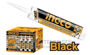 Ingco Acetic Silicone Sealant Black Hass03