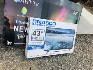 Glossy LED Nasco 43 Inches Digital Satellite Black Tv 