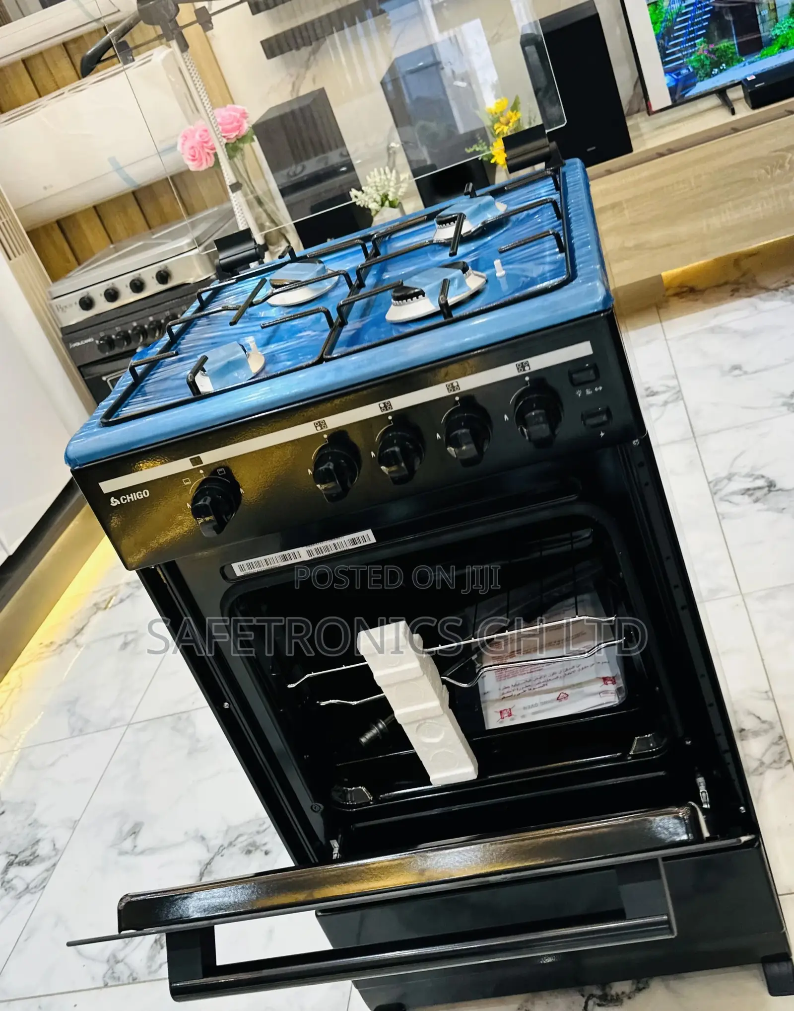 4 Gas Oven With Grill Burner 50x50 Chigo Cooker Burner