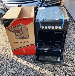 (Black)Shop High Volcano 50x50 4gas Burner With Oven Grill