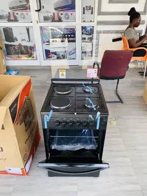 Shop Quality Volcano 50x50 2 Gas + 2 Electric Burner(Black).