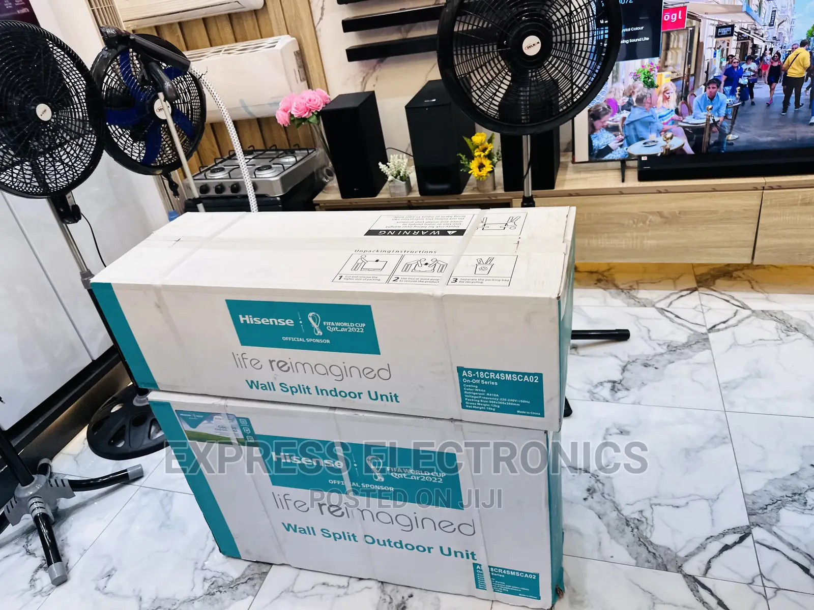 Classy Hisense Split R410 Gas 1.5hp AC White Fresh Air Flow