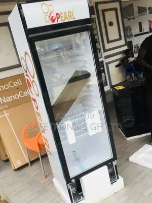 Quality PVC-424-2B Pearl Singledoor Glass Display Fridge 