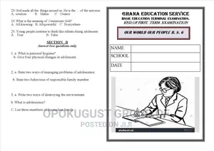 Examination Questions for Basic Schools