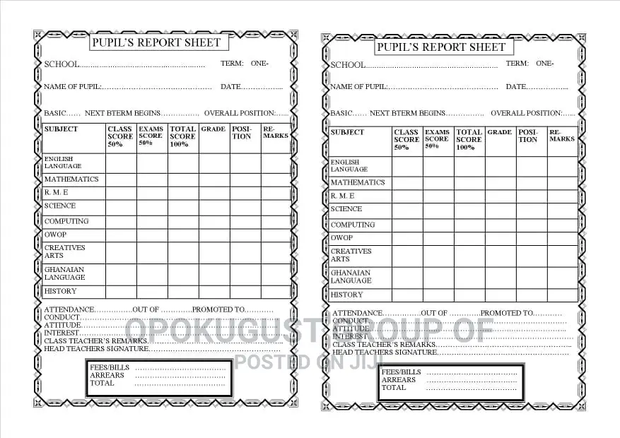 Examination Questions for Basic Schools