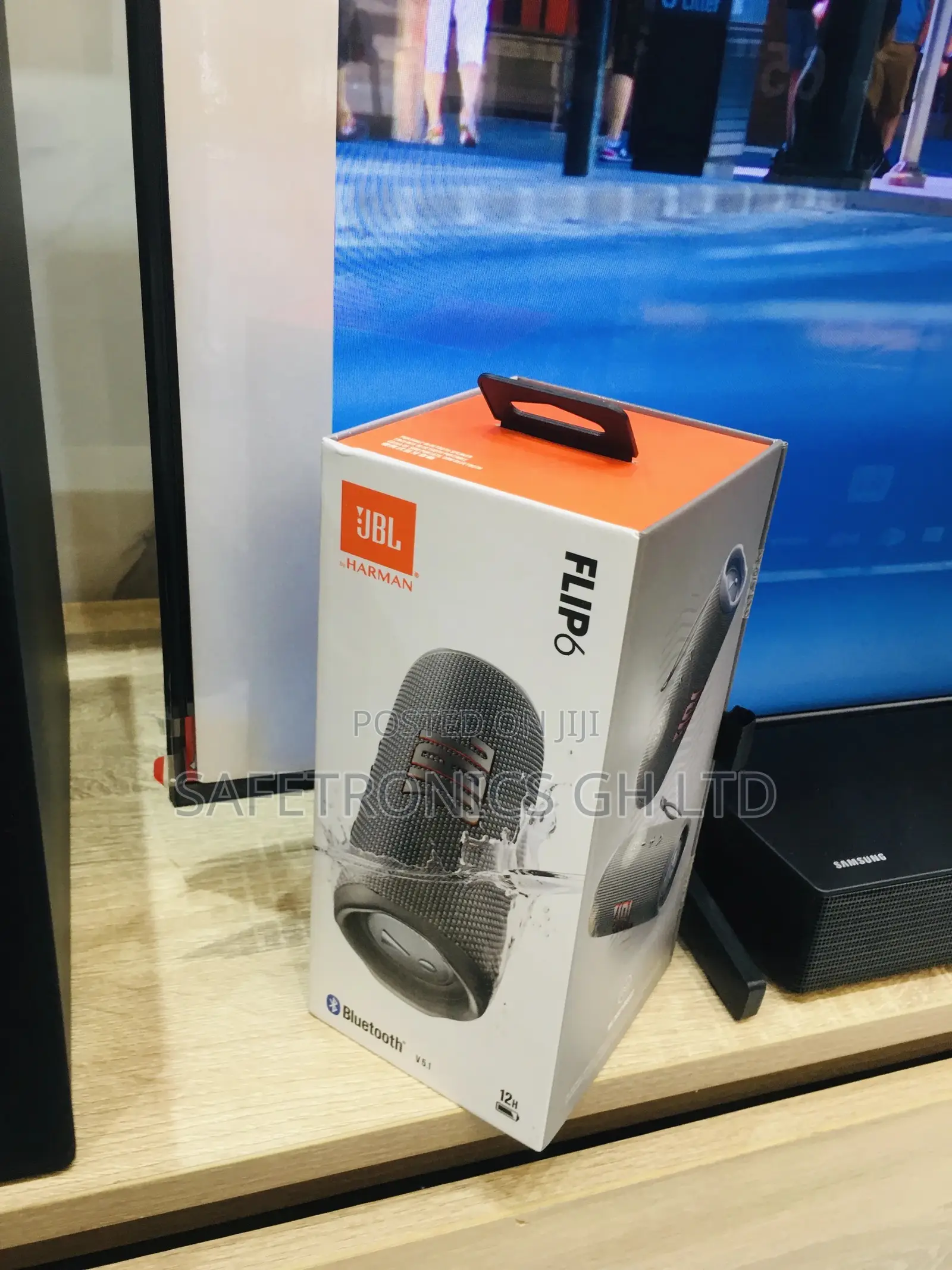 Electric Gray JBL Wireless Bluetooth Flip 6 Speaker
