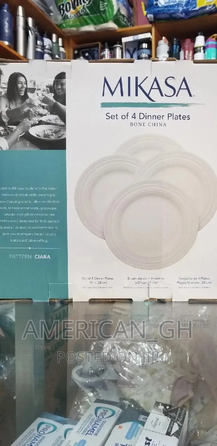 MIKASA Cereal Bowls and Dinner Plates(Set of 4)
