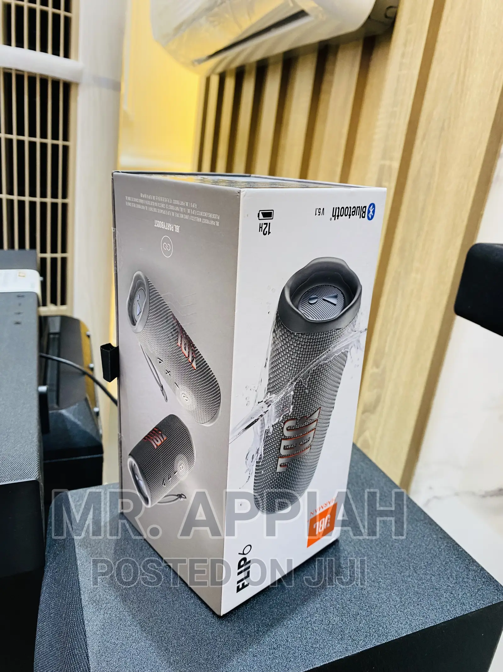 Original JBL Flip 6 Waterproof Bluetooth Speaker,Gray