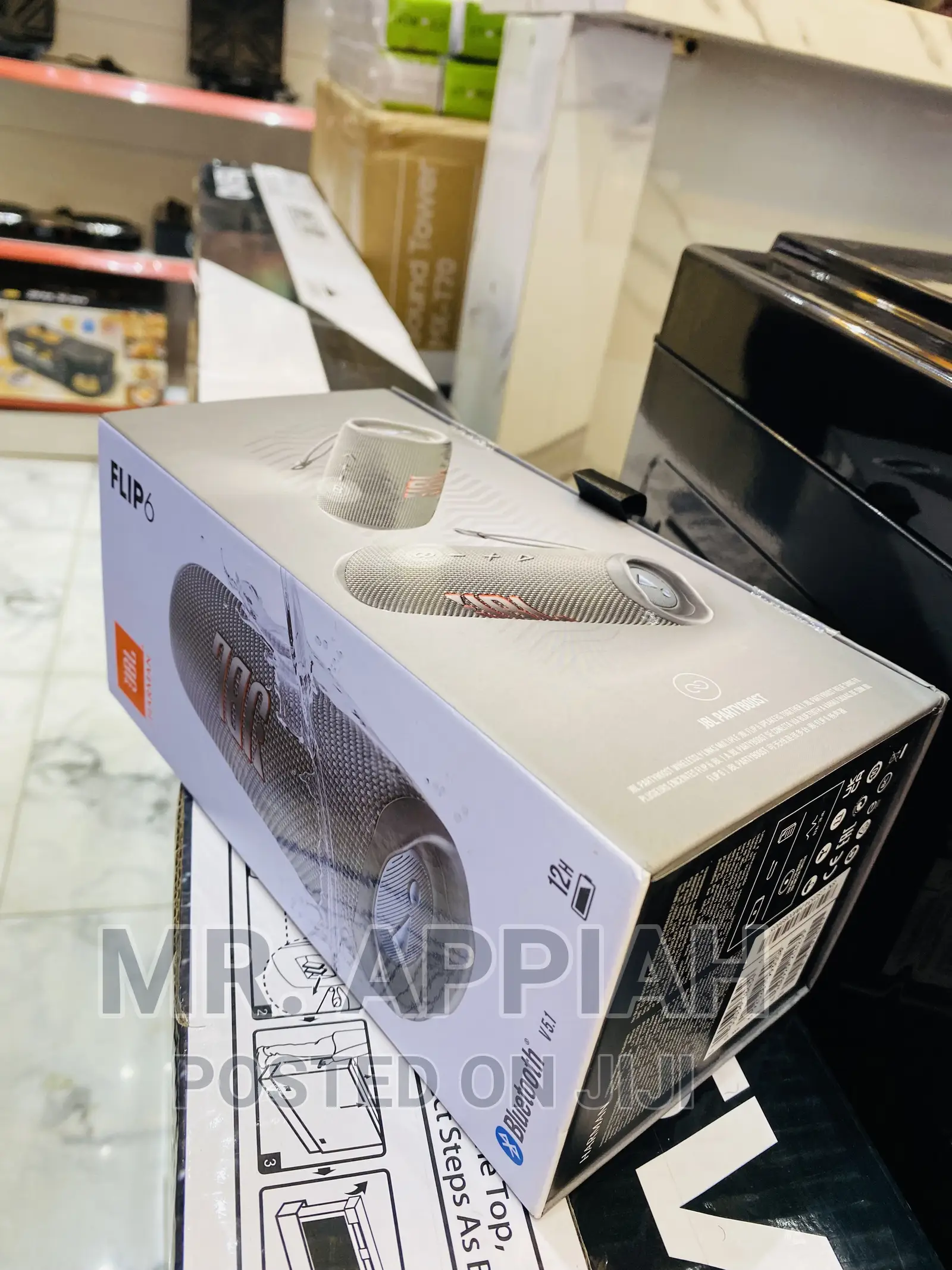Energy Saving JBL Flip 6 Portable Bluetooth Speaker(Gray).