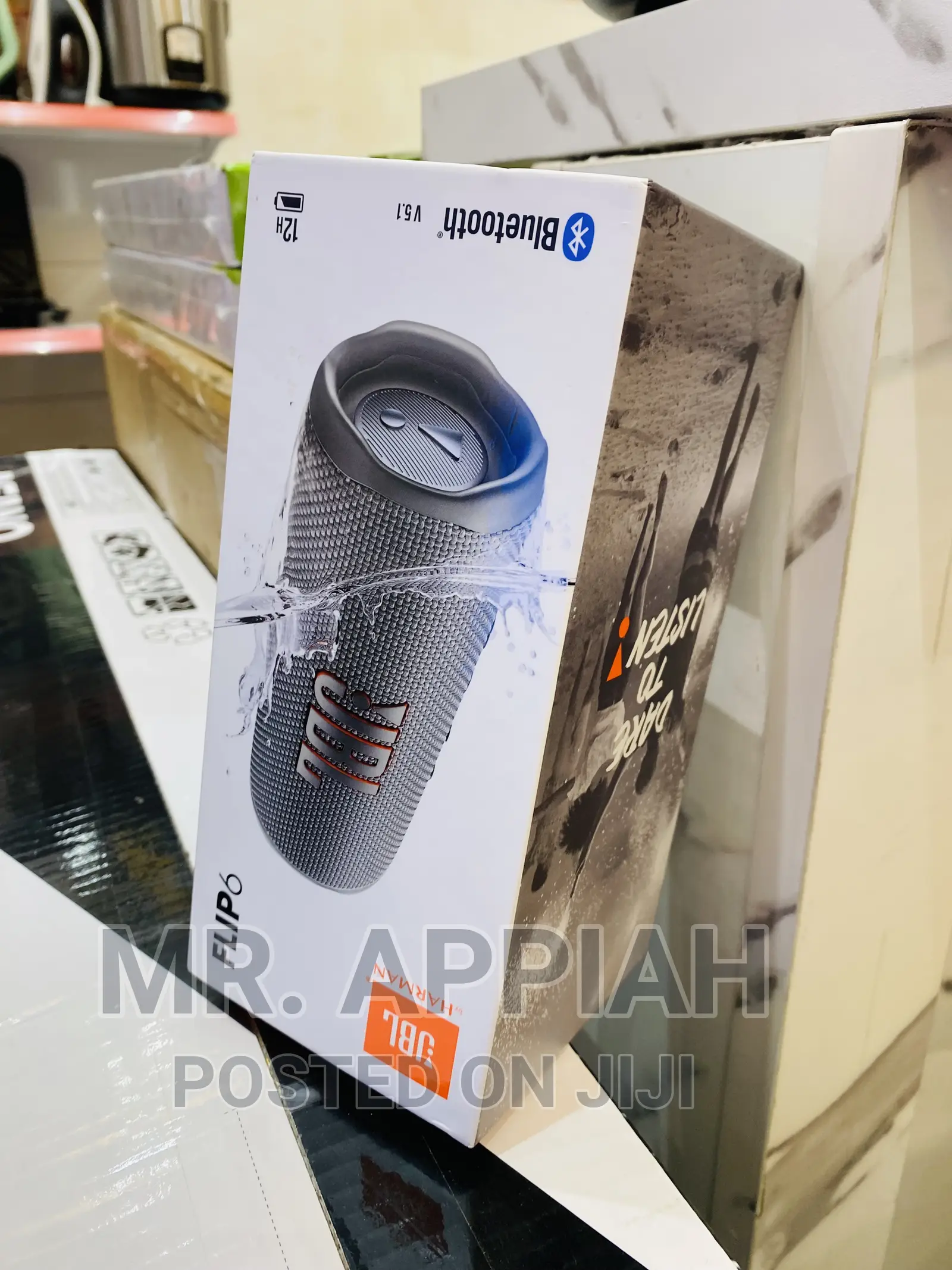 Energy Sufficient JBL Flip 6 Waterproof Speaker(Gray)