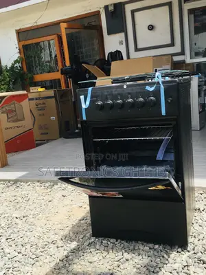 Neat Black 2 Electric 2 Gas Burner Oven With Grill 50x50