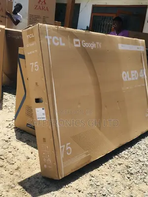 75 Inches Glossy QLED C645 Black Electric TCL Tv 