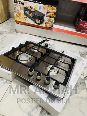 Shop Adorable Midea 4 Gas Burner Hob(Silver) 