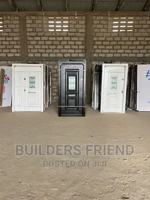 Steel Turkish Heavy Single Security Door+Buglarproof Glass