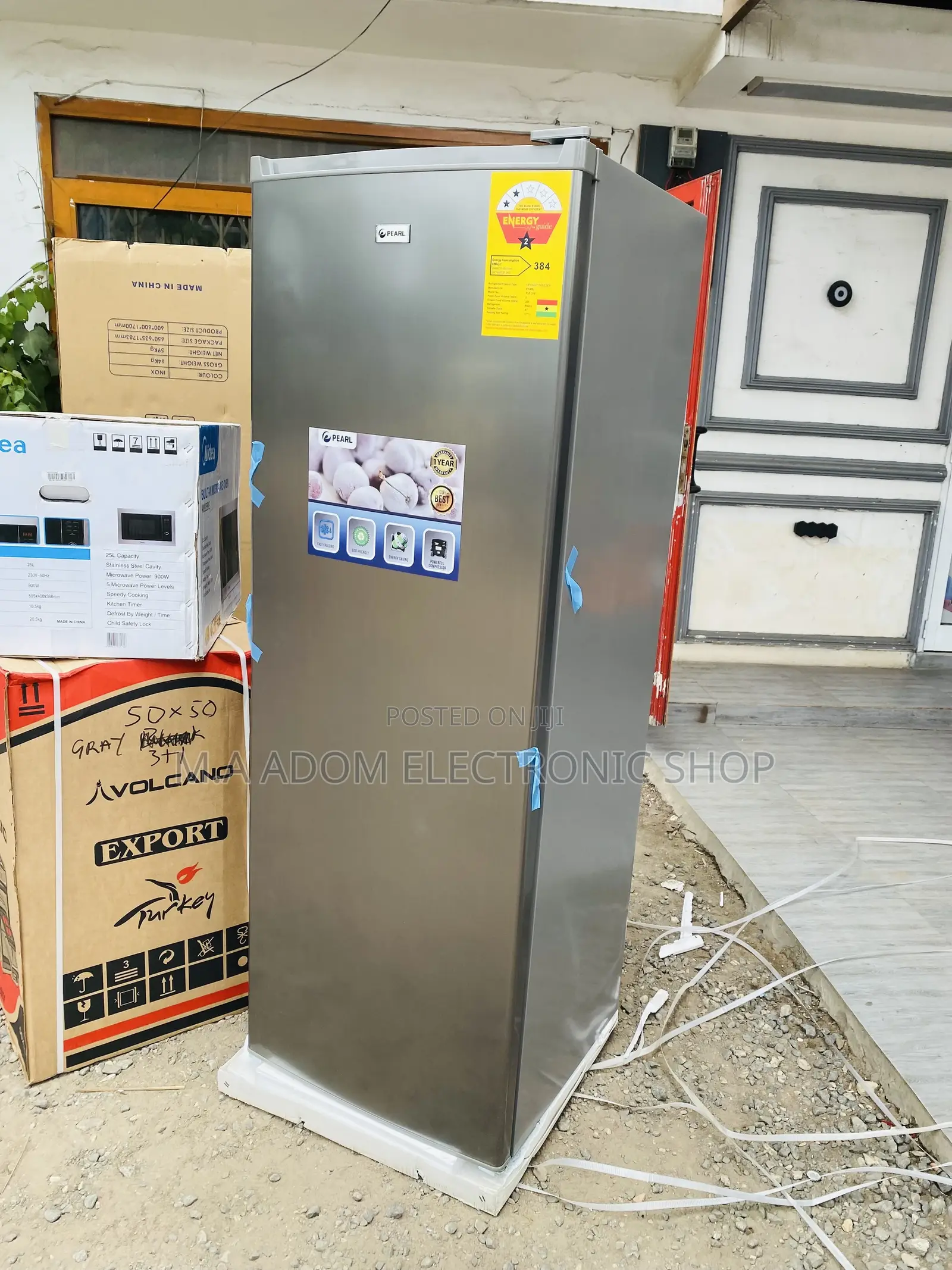 Energy and Cost Saving Pearl PUF-370 225L Upright Freezer 