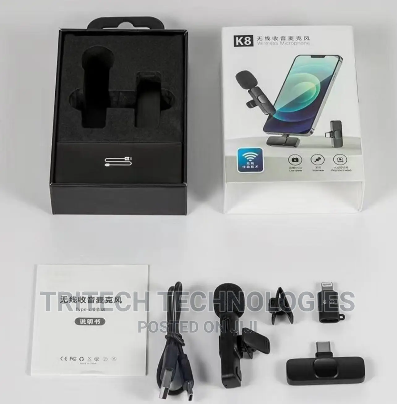 Wireless Bluetooth Microphone for Typec and iPhone Phones