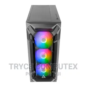 Antec DF600 FLUX Mid Tower Windowed PC Case Inc 5 Argb Fans