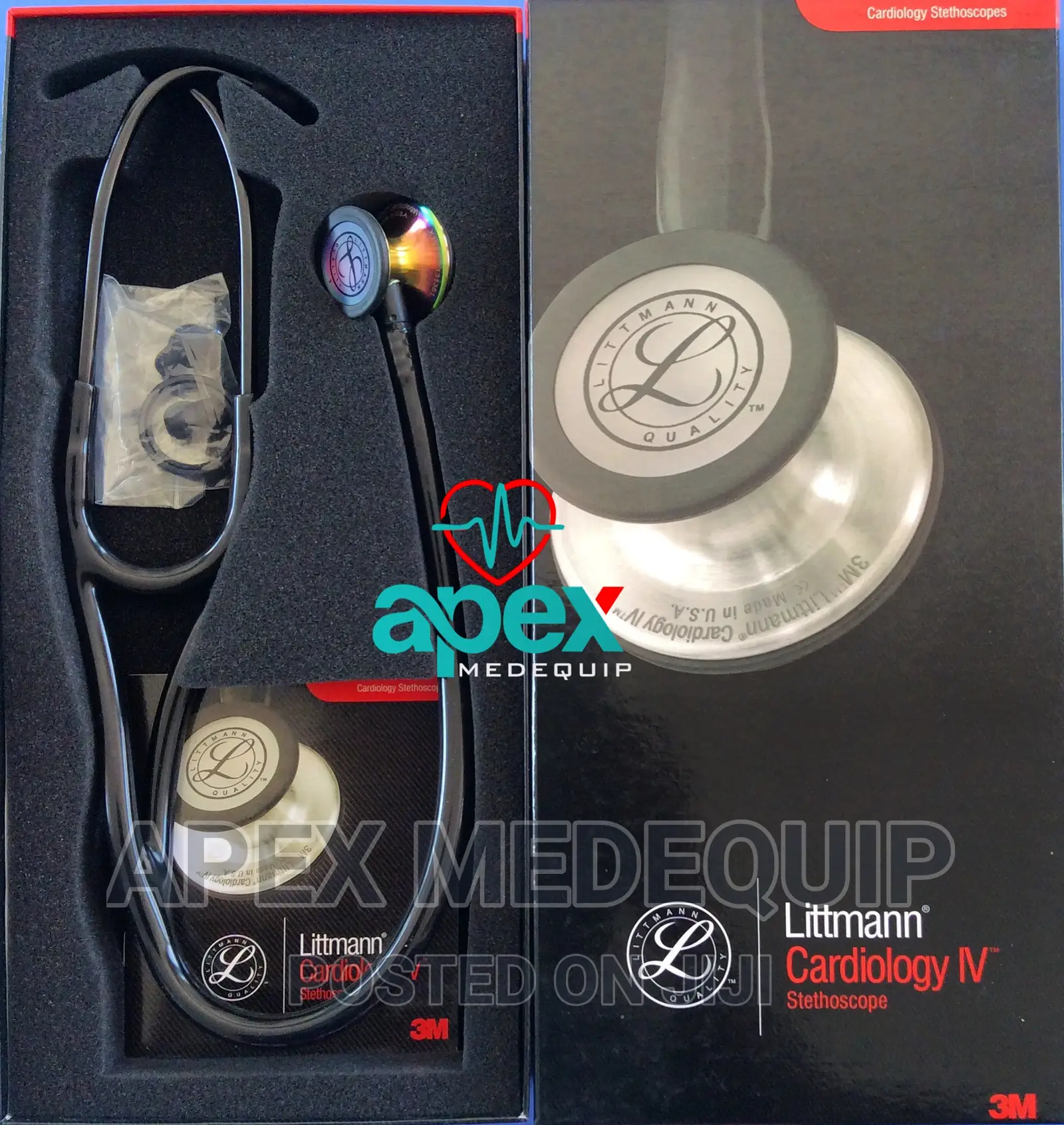 Littmann Cardiology Iv Black Rainbow
