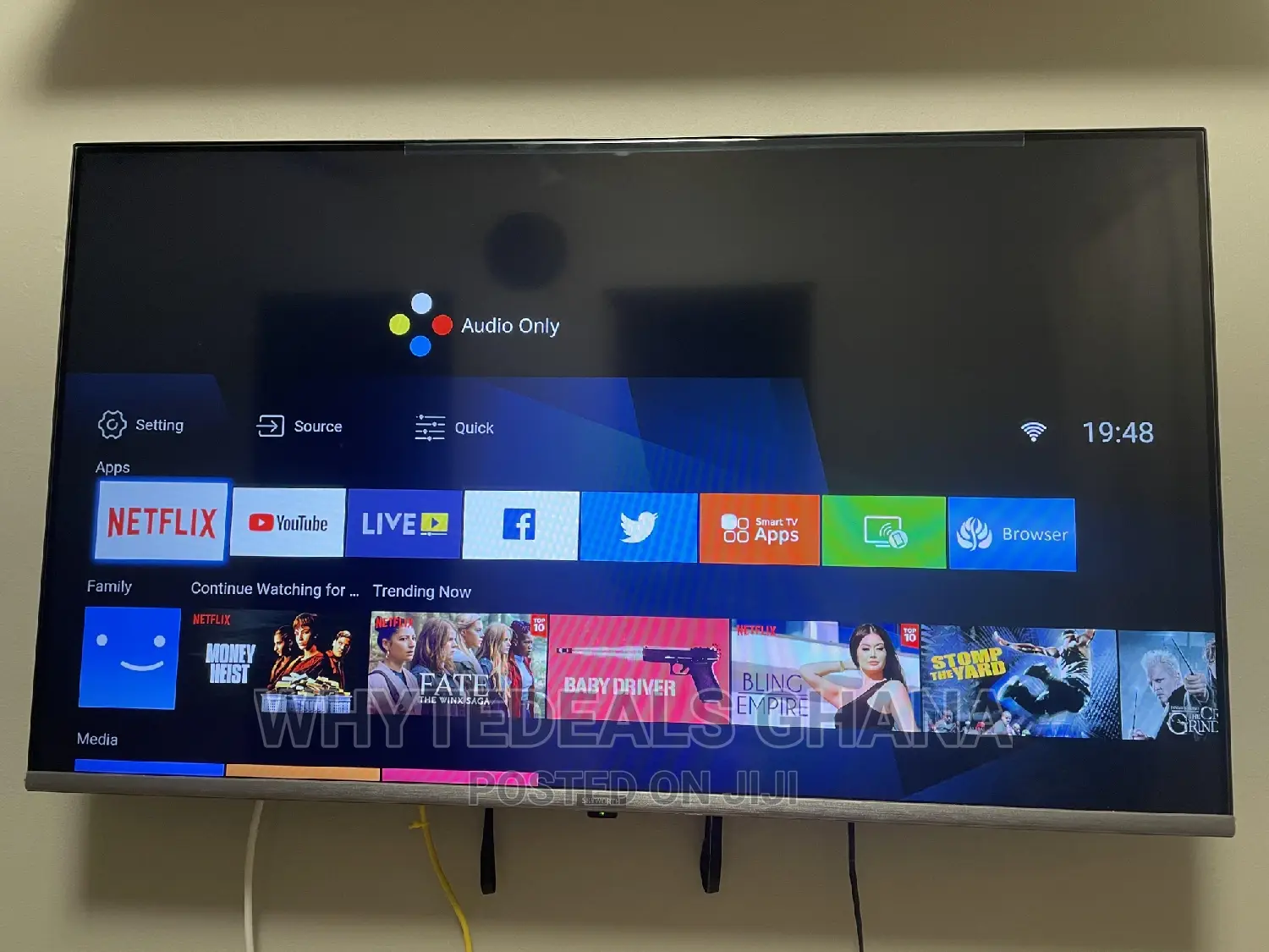 Skyworth 43" Android Smart Netflix Frameless Bluetooth 2025