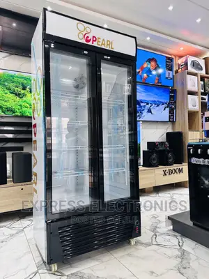 No.1 Best Pearl Double Door Display Fridge PVC 622-2b