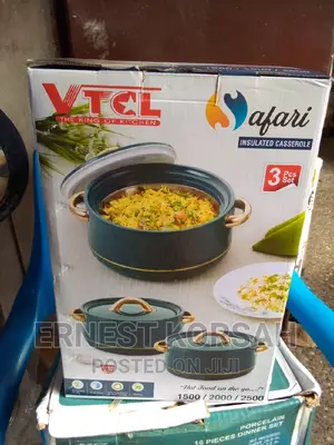3 Pc's Insulated Casserole ( Food Warmer)