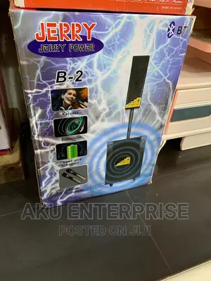 Jerry Power Sound System B-2 Karaoke 2 Mics Rechargeable