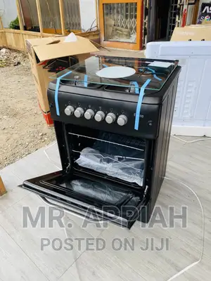 Brand New Ferre 60x60 4 Gas Burner + Oven(Black) 