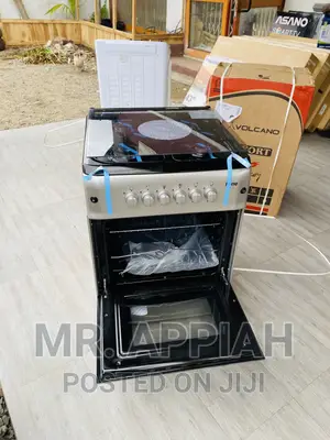Unique Ferre 60x60 4 Gas Burner With Oven and Grill(Gray)