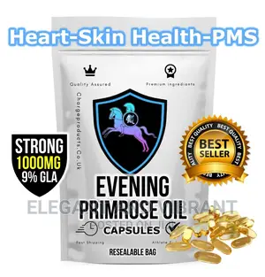 Evening Primrose Oil Softgels 1000mg GLA 9% Skin Heart