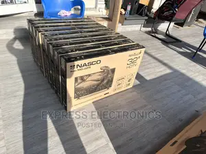 Neatly Sealed Nasco FHD Satellite 32”Tv Is