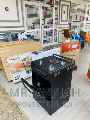 Fabulous Volcano 50x50 3 Gas + 1 Electric Burner(Black).