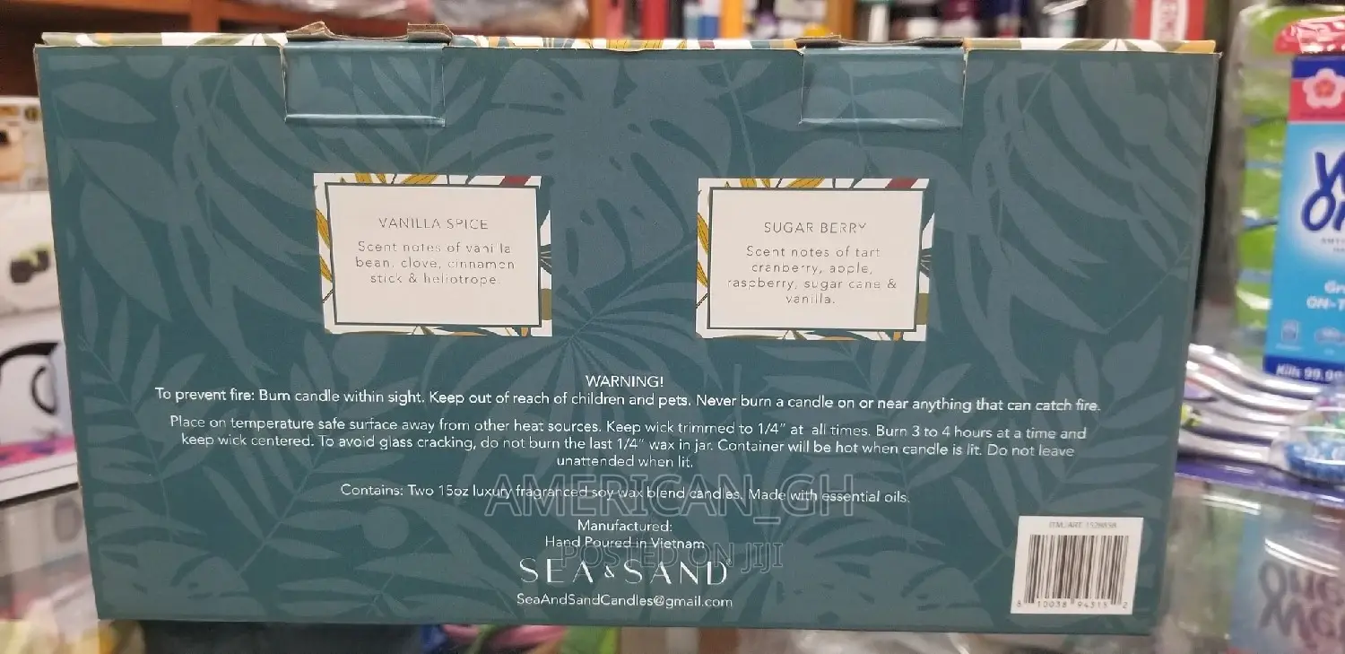 SEA SAND Soy Scented Blend Candles(2 Pieces)
