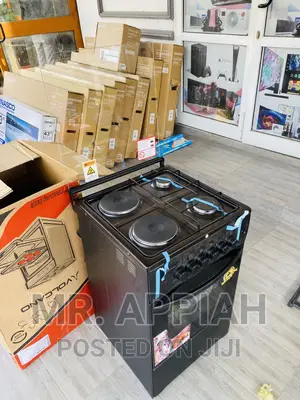 (50x50)Reliable Volcano 2 Gas + 2 Electric Burner(Black).