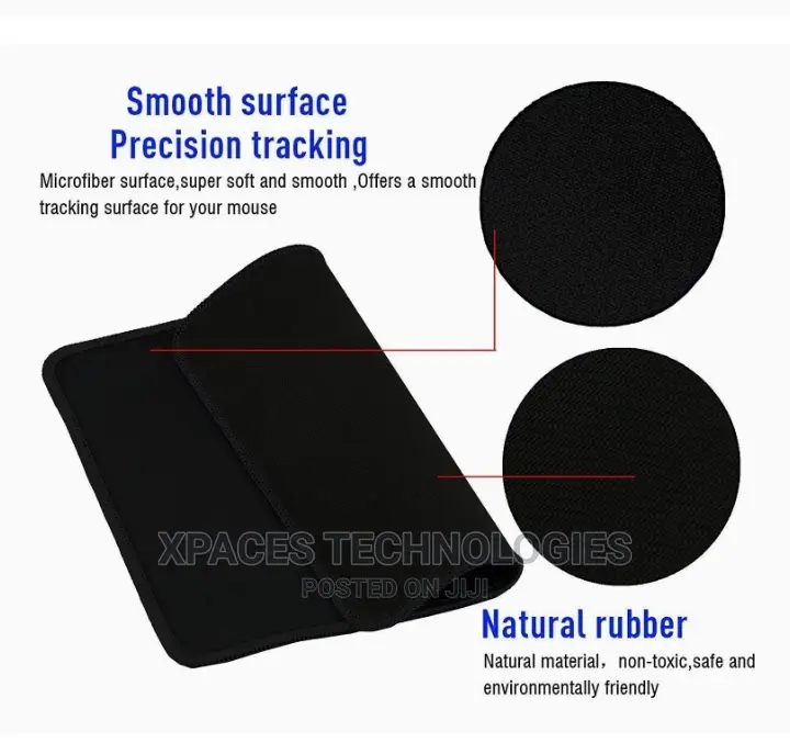 Mouse Pad F2 Gaming Black Colour 6mm (25.5 X 22cm)