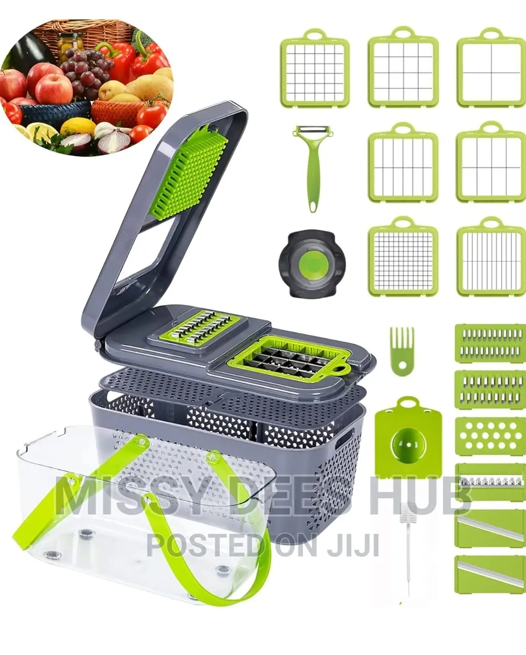 22pcs Fruits and Vegetables Chopper