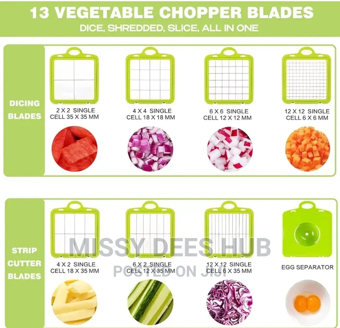 22pcs Fruits and Vegetables Chopper