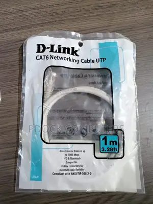 1m Dlink Cat6 Utp 24 Awg Round Patch Cord