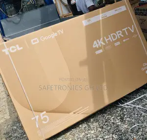 75 Inches Glossy Electric Led TCL HDR Black