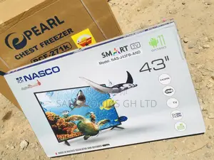 Black Smart Nasco 43 Inches Glossy LED Electric Tv 