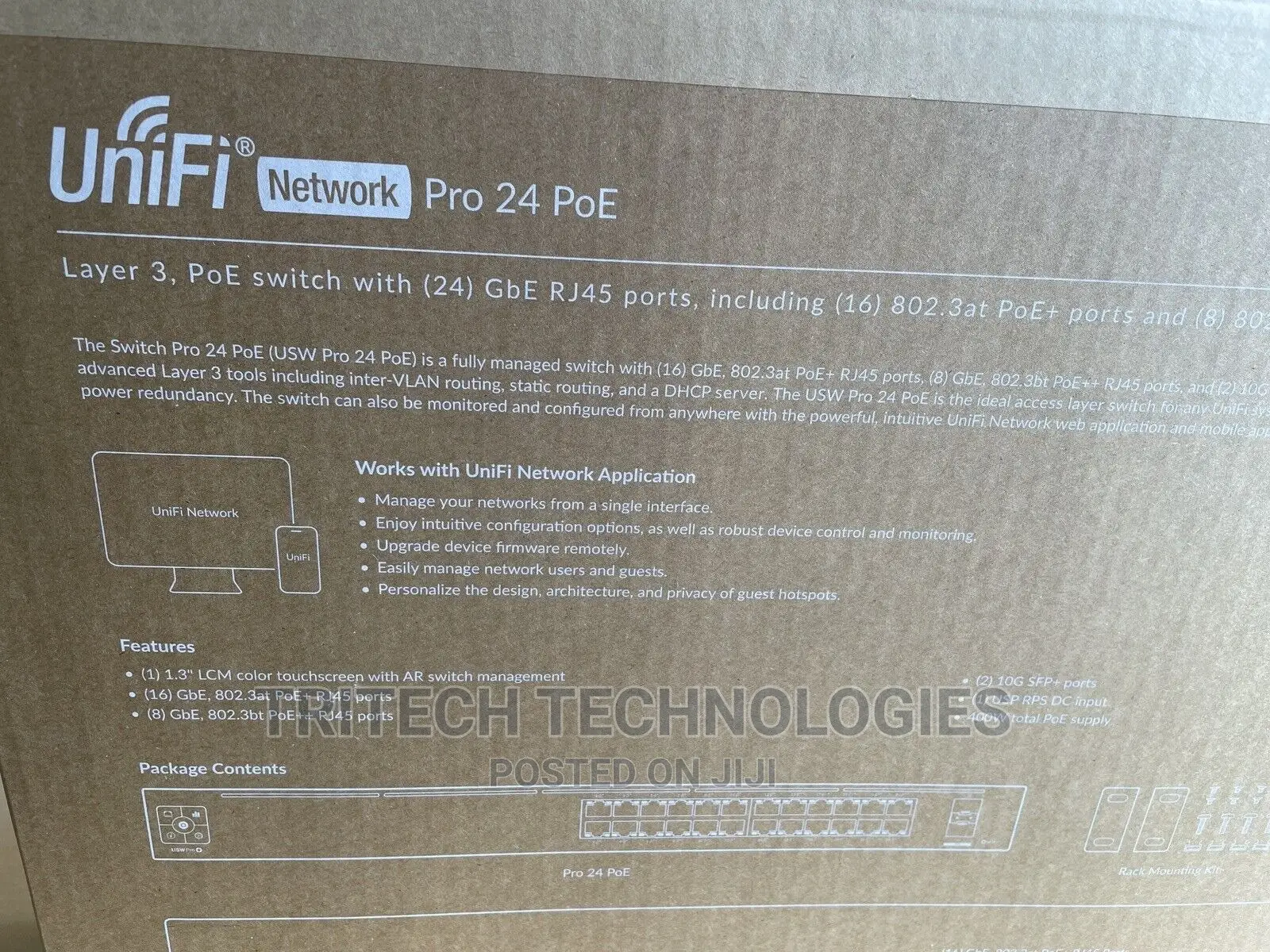 Unifi Usw-Pro-24-Poe Gen2 24-Port Gigabit Layer 3 Switch