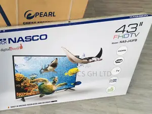 43 Inches FHD Glossy LED Nasco Digital Electric Black Tv 
