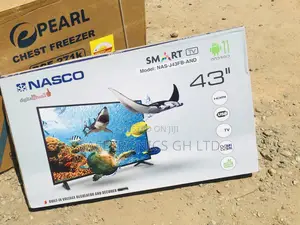 43 Inches Glossy LED Smart Black Electric Nasco Tv 